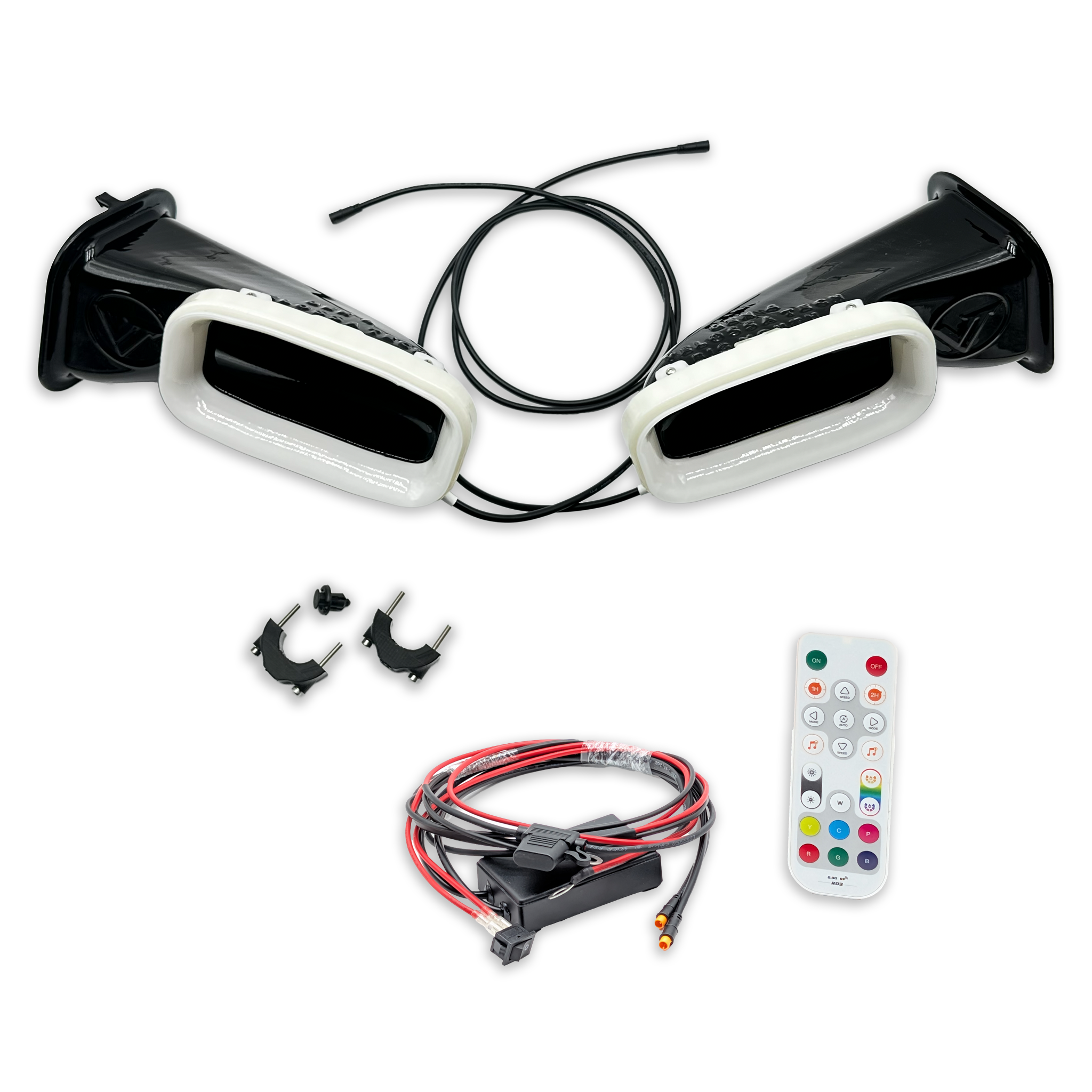 2022-2024 BMW X3 M40i (G01, LCI)  Dual BIG MOUTH LIT KIT Ram Air Intake Snorkels