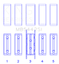 King Ford/Mazda Duratec 2.0/2.3 DOHC (Size 0.25) Silicon Bi-Metal Aluminum Main Bearing Set