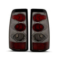 Raxiom 03-06 Chevrolet Silverado 1500 Fleetside Axial Series Tail Lights- Black- Smoked Lens