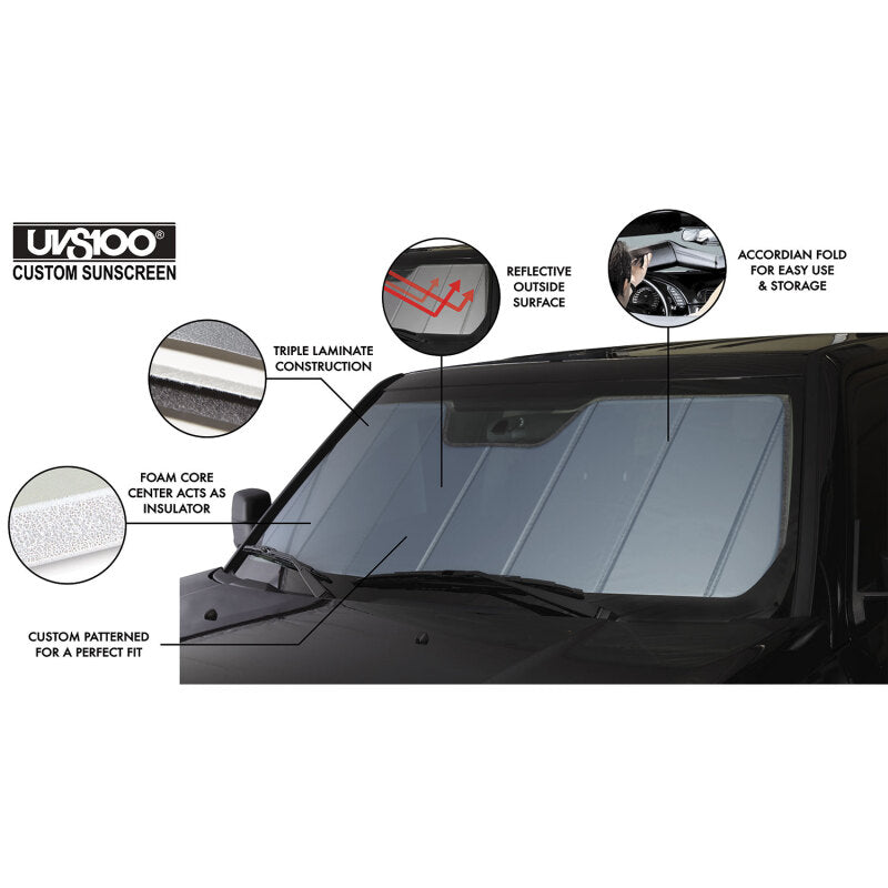 Covercraft 22-26 Nissan Pathfinder UVS100 Custom Sunscreen - Blue