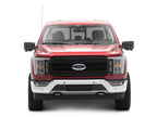 Raxiom 21-23 Ford F-150/ Exc.Raptor CXR Series LED Upper Replacement Grille with White DRL- Black