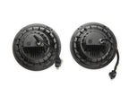 Raxiom 07-18 Jeep Wrangler JK Axial Series Quatro LED Headlights- Black Housing- Clear Lens