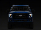 Raxiom 15-17 Ford F-150 Projector Headlights with LED Accent- Chrome Housing- Clear Lens