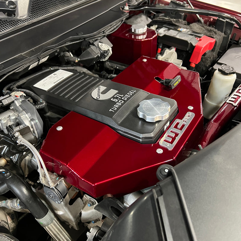 Wehrli 10-24 Cummins Fabricated Aluminum Engine Cover - Sparkle Copper