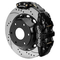 Wilwood Big Ford New Style Aero4 Rear EPB Kit - 14in Drilled Rotor - 2.50in Offset - Black