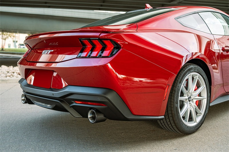 Corsa 2024 Ford Mustang GT Coupe 3in Sport Cat-Back Exhaust - 4.5in Carbon Fiber Tips