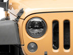 Raxiom 07-18 Jeep Wrangler JK Axial Series DB1 LED Headlights- Black Housing- Clear Lens