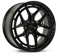 Vossen HFX-1 22x10 - 5x127 - ET-18 - Super Deep Face - 71.5 - Tinted Gloss Black-Mounted Wheel