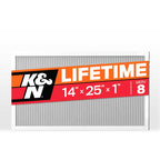 K&N HVAC Filter 14 X 25 X 1 Merv 8
