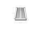 aFe POWER Universal Clamp-On Air Filter w/ D2 Dura-Dry Media - 6in F x 7.5in B x 5.5in T x 7in H