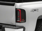 Raxiom 07-13 Chevrolet Silverado 1500 G2 LED Tail Lights- Black Housing- Smoked Lens
