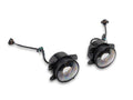 Raxiom 07-18 Jeep Wrangler JK V2 LED Switchback Fog Lights with Amber Turn Signal and Halo Rings