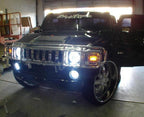 Oracle 03-10 Hummer H2 LED Fog Light Halo Kit - Red