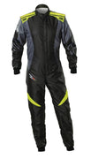 OMP KS-2X ART SUIT FIA 8877-2022 - FOR KIDS BLACK / FLUO YELLOW SZ 130