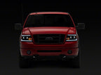 Raxiom 04-08 Ford F-150 Axial Series LED Proj Headlights/Seq LED Bar- Black- Clear Lens