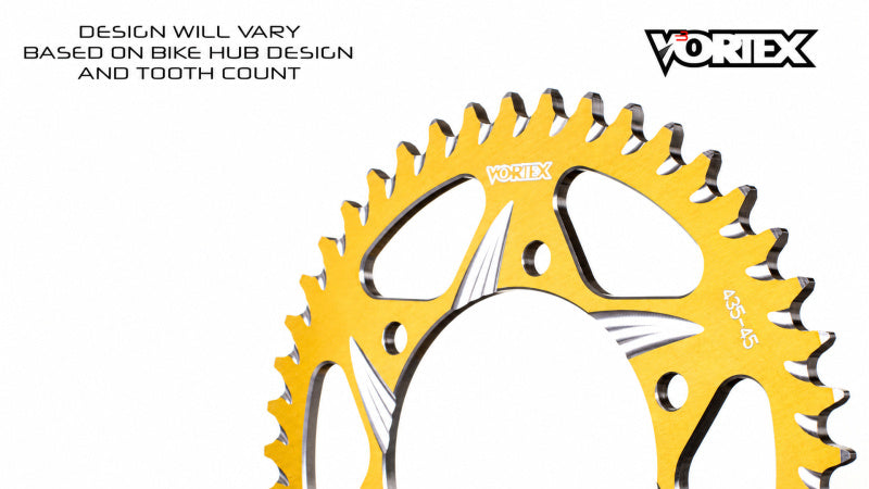 Vortex Racing 42 Tooth 520 Rear Sprocket - Gold