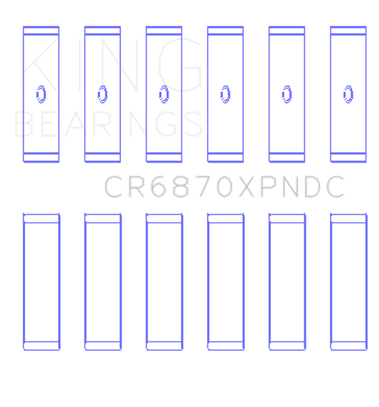 King Engine Bearings Nissan VR38DETT pMaxKote Performance Con Rod w/ Dowel Hole Bearing Set