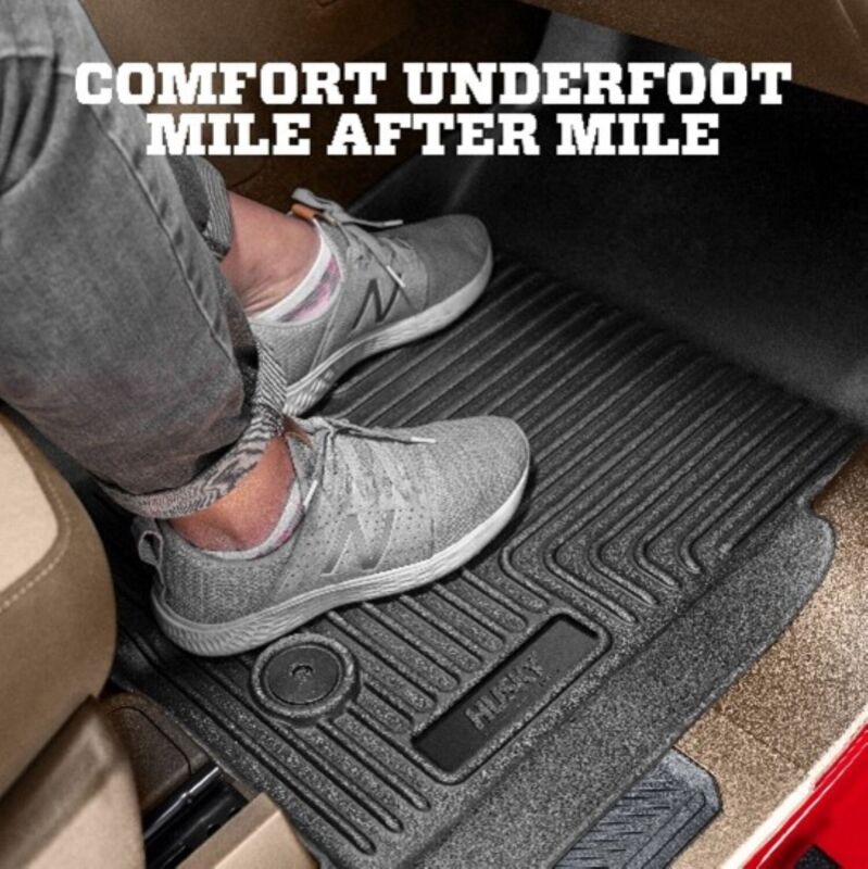 Husky Liners 08-20 Dodge Grand Caravan Weatherbeater Front & 2nd Seat Floor Liners - Black