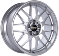 BBS RG-R 18x8.5 5x114.3 ET36 PFS Diamond Silver Wheel -82mm PFS/Clip Req