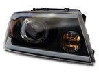 Raxiom 04-08 Ford F-150 Axial Series LED Proj Headlights/Seq LED Bar- Black- Clear Lens