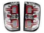 Raxiom 14-18 Chevrolet Silverado 1500 LED Tail Lights/Seq Turn Signals- Chrome- Clear Lens