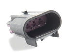 Raxiom 09-14 Ford F-150 CXR Series LED Headlights with Amber DRL- Black Housing- Clear Lens