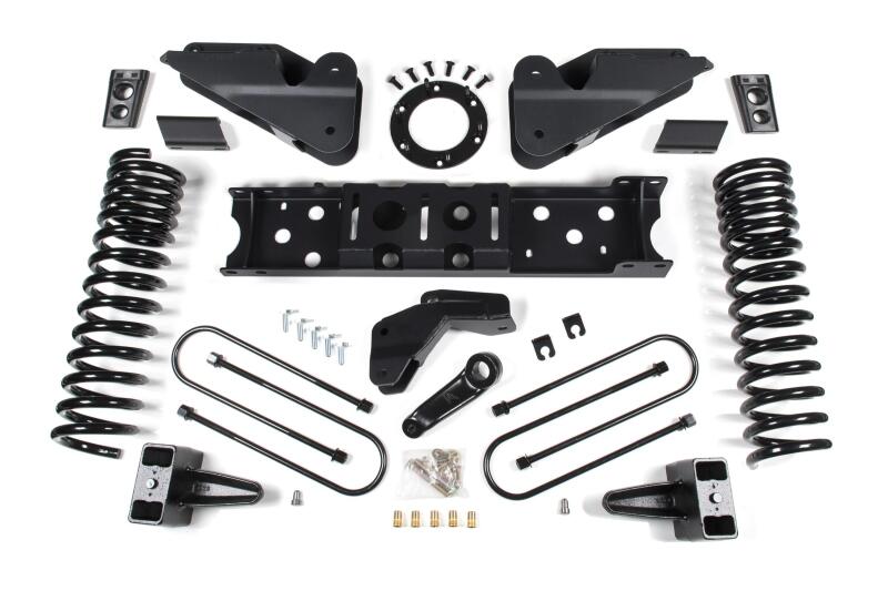 Zone Offroad 2019 Ram 3500 4.5in Radius Arm Brkt 3in Rr Block w/ Overload 6-Bolt T-Case Nitro Shocks