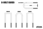 Zone Offroad .5in x 3in x 6.75in U-Bolt (Round)