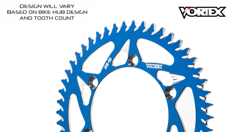 Vortex Racing 40 Tooth 420 Rear Sprocket - Blue