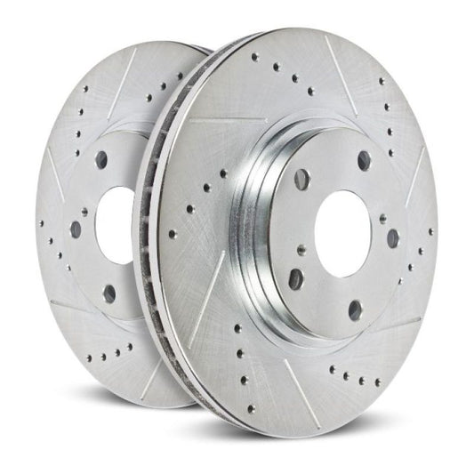 Power Stop 13-22 Ford F-350 Super Duty Rear Drilled & Slotted Rotor - Pair