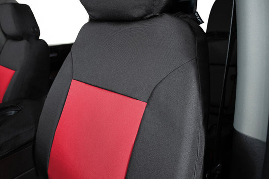 Covercraft 17-24 Nissan Armada Endura PrecisionFit Custom Front Row Seat Covers - Red/Black