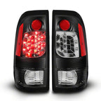 Raxiom 97-03 Ford F-150 Styleside LED Tail Lights- Black Housing- Red/Clear Lens