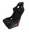NRG FRP Bucket Seat (Large) Black Alcantara w/ Dragon Livery