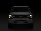 Raxiom 07-13 Chevrolet Silverado 1500 LED Halo Projector Headlights- Black Housing- Clear Lens