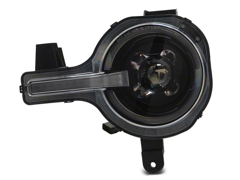 Raxiom 21-26 Ford Bronco LED Halo Headlights with Amber Backlight- Black Housing- Clear Lens