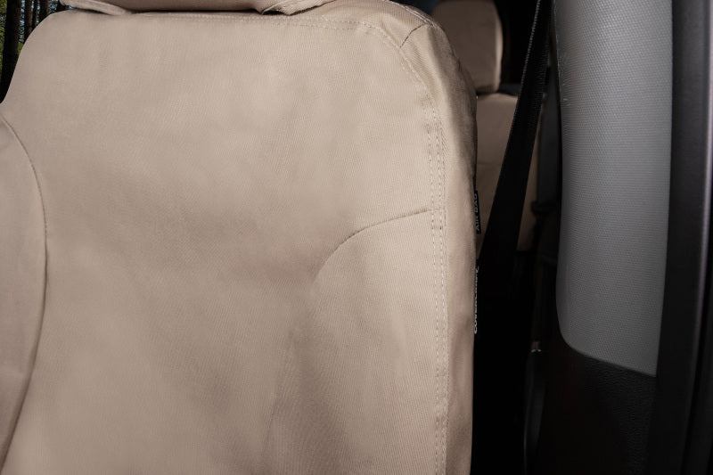 Covercraft 15-21 Ford Transit Polycotton SeatSaver Custom Third Row Seat Covers-Taupe