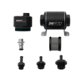 DeatschWerks DWFFR-X 70mm Billet Fuel Filter Regulator - 10 Micron with 5/16in Fittings