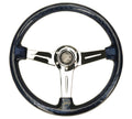 NRG Reinforced Steering Wheel (350mm / 2in. Deep) Matsuri Clear Acrylic w/ NeoChrome Spoke
