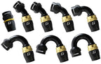 GReddy AN16 STRAIGHT HOSE END BLACK/GOLD ANODIZED
