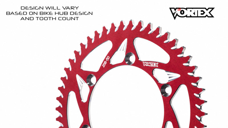Vortex Racing 48 Tooth 520 Rear Sprocket - Red