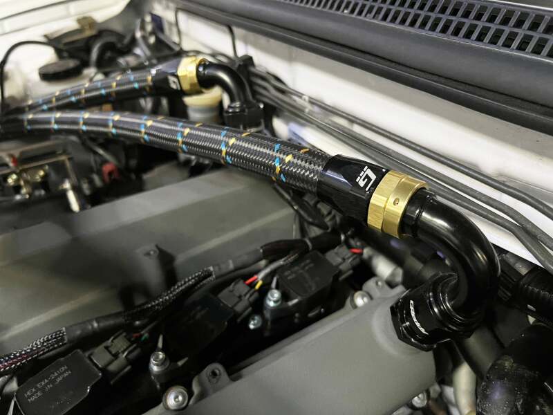 GReddy AN16 180 DEGREE HOSE END SWIVEL BLACK/GOLD ANODIZED