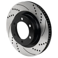 Wilwood 6x5.5 SRP Drilled & Slotted Black Electro Coat Rotor RH