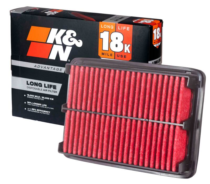 K&N Advantage Air Filter 18K Miles Mazda 3 L4-2.5L F/I 19-26