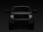 Raxiom 09-14 Ford F-150 G2 Super White LED Halo Projector Headlights- Black Housing- Clear Lens