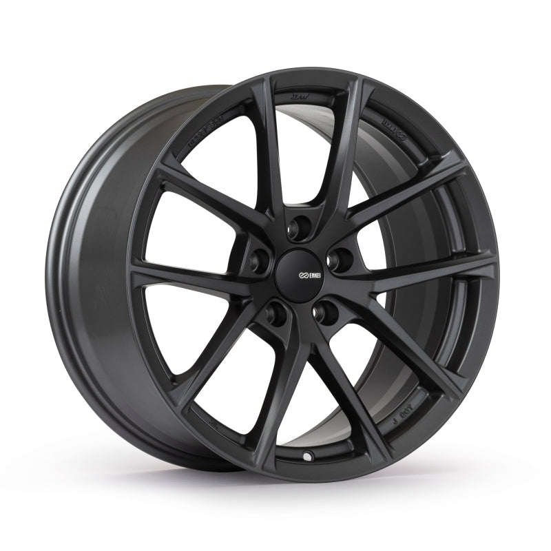 Enkei Helix 18x9.5in / 5x120 BP / 45mm Offset / 72.6mm Bore - Matte Gunmetal Wheel