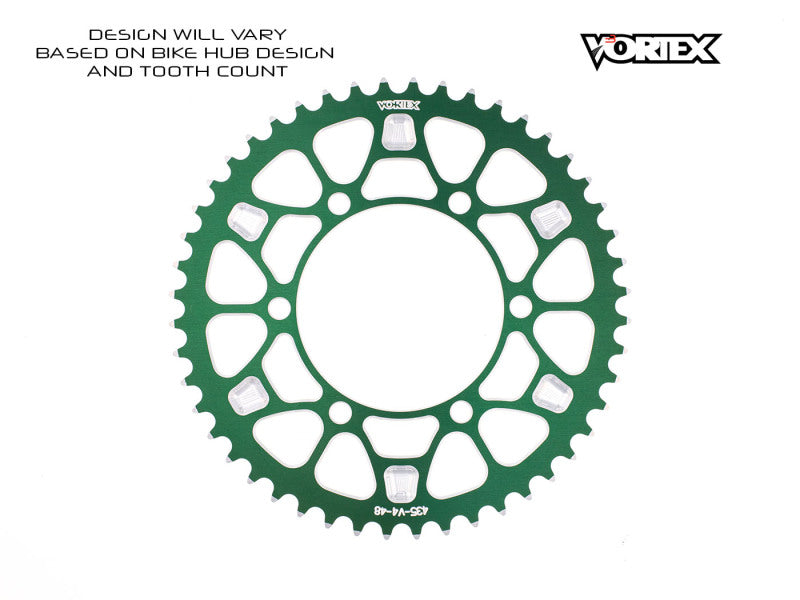 Vortex Racing V4 40 Tooth 520 Sprocket Use w/ 3766 Front - Green