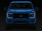 Raxiom 18-20 Ford F-150 LED Halo Surround Headlights with White DRL- Black Housing- Clear Lens