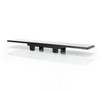 NRG 270mm Wide Panorama Clip-on Rearview Mirror - Flat w/ White Tint