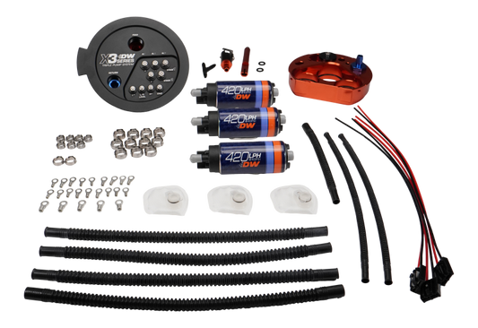 DeatschWerks 20-24 A90/91 Toyota Supra/G8X BMW M3/M4 Fuel Pump Module w/Triple DW420s