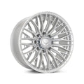 Vossen HFX-6 18x9 - 6x139.7 - ET0 - Super Deep Face - 106.1 - Silver Polished Wheel